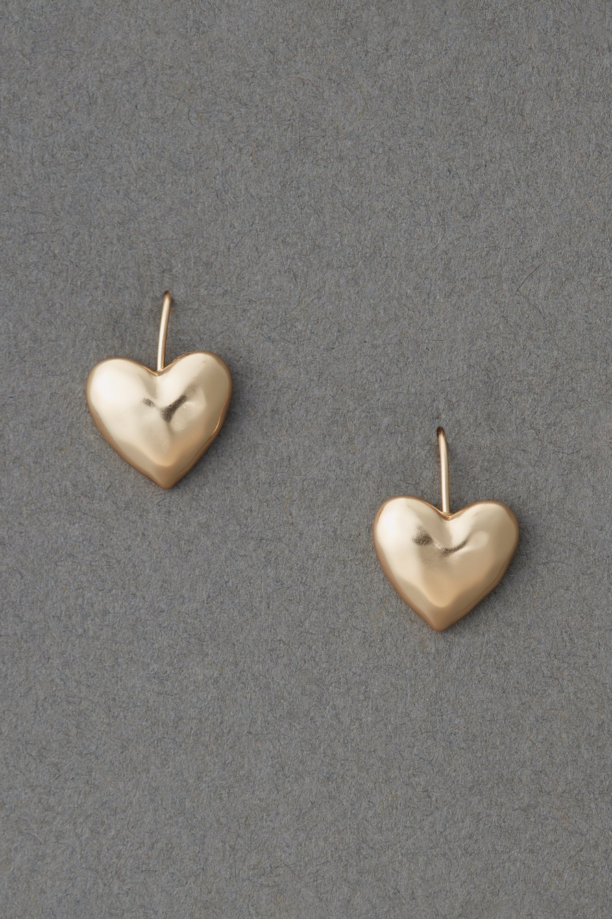 heart threader earring